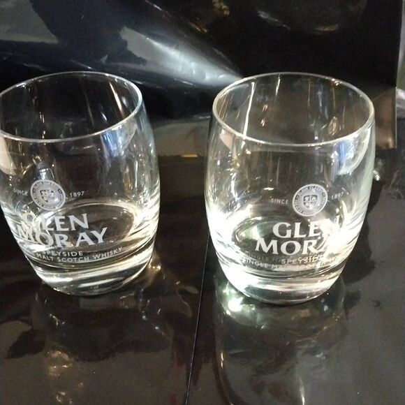 2 Glen Moray Scotch Whiskey Rocks Glasses - Picture 4 of 8